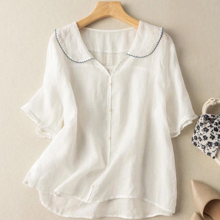 Clementine Linen Blouse