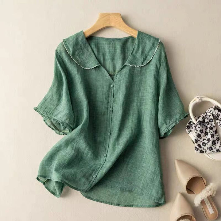Clementine Linen Blouse
