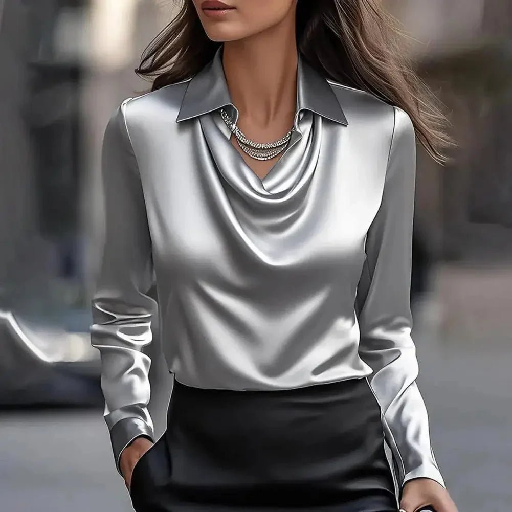 Aria Satin Blouse